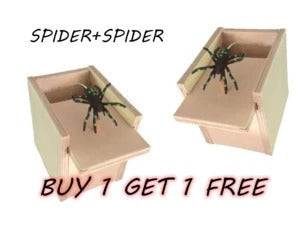 Surprise Spider Prank Box，Handcrafted Spider in a Box Stocking Stuffers,New Year's Surprise Toy and Gag Gift Practical Joke for Adults Men Women Birthday