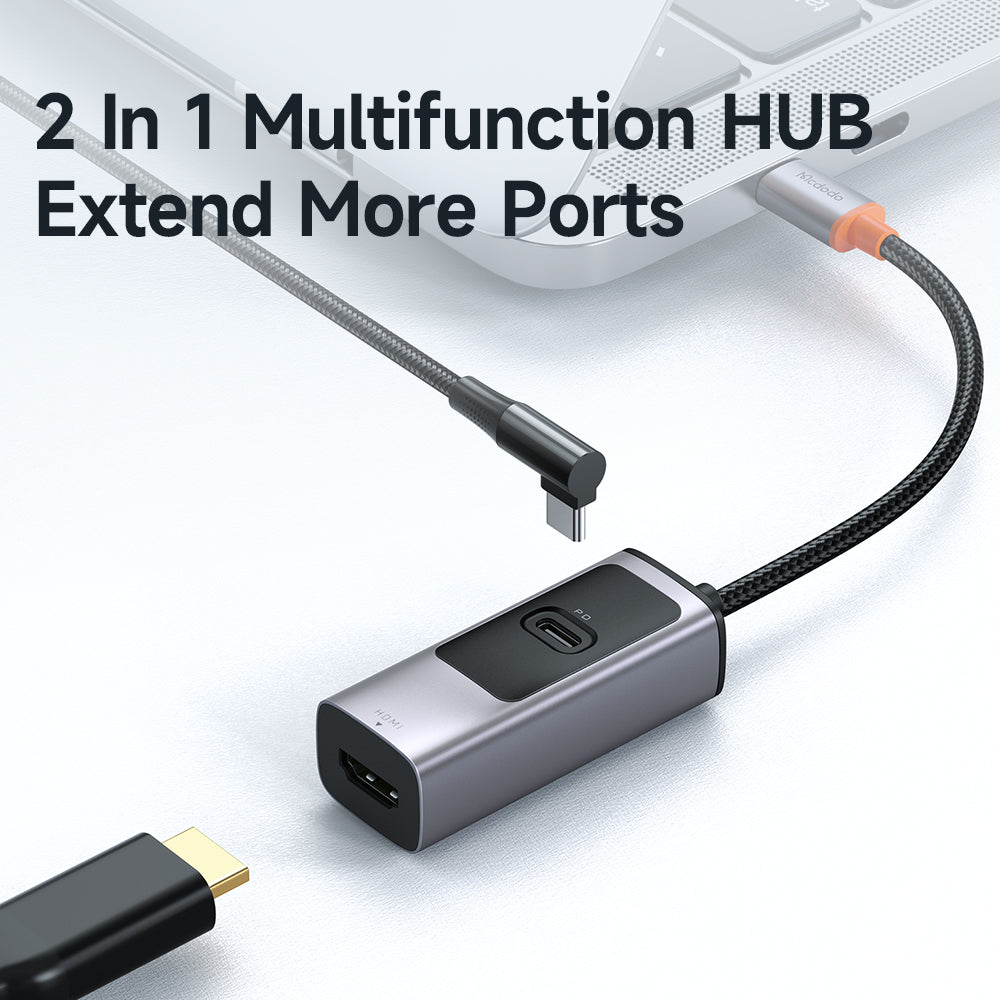 Mcdodo 2 in 1 USB-C HUB (PD100W+RJ45)