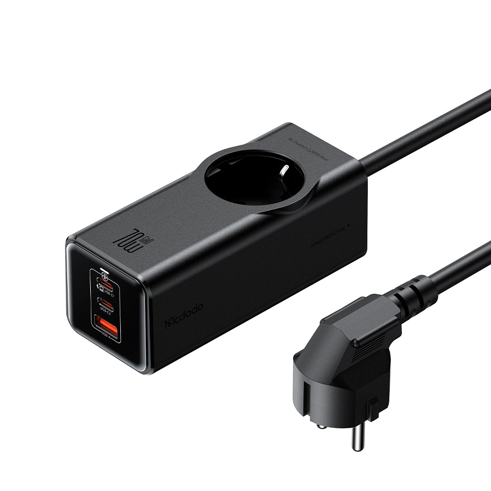 Mcdodo 70W 2C+1A+1AC GAN Lightning Protection Power Strip(EU)