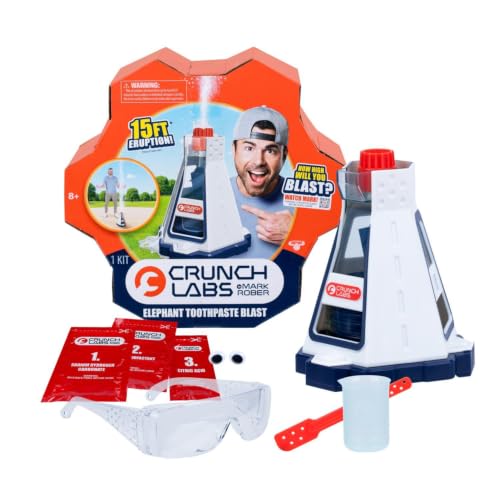 CrunchLabs by Mark Rober, Elephant Toothpaste Blast Kids Toys, Science Toys | Includes safety glasses, QR video access, and 6