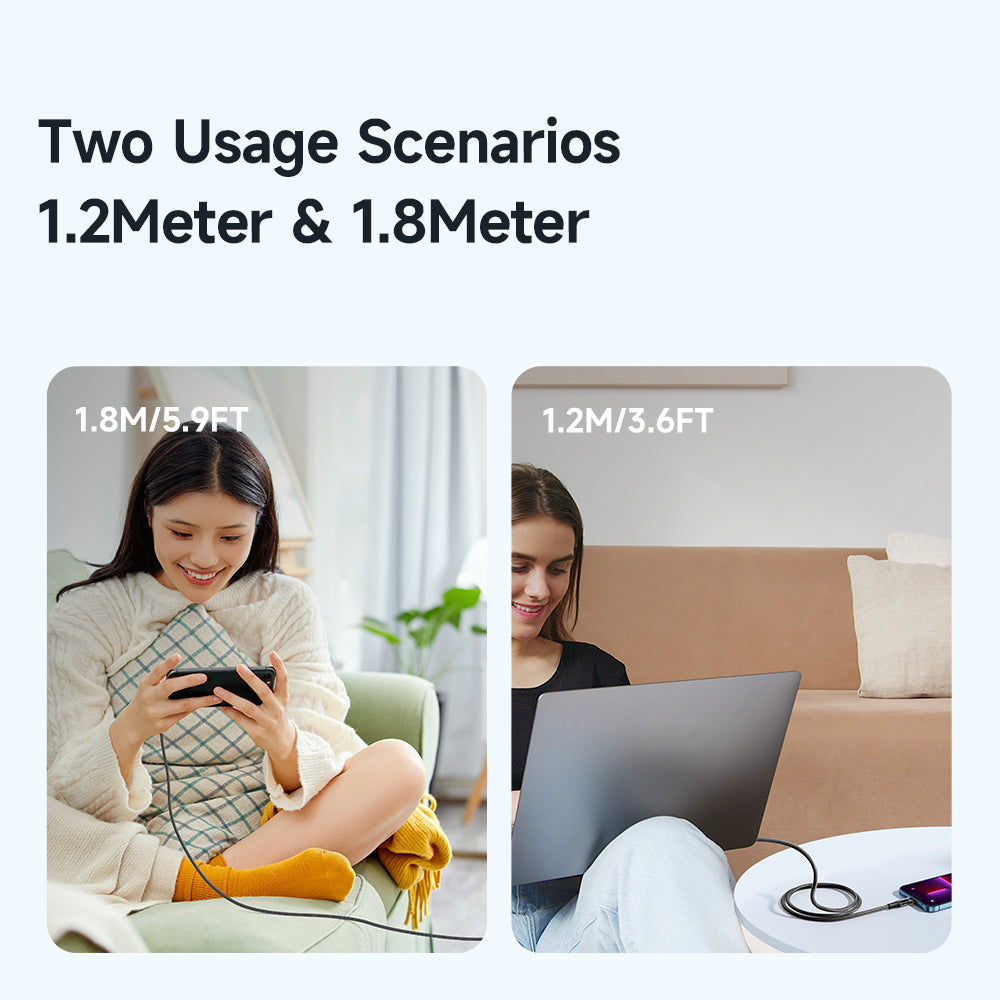 Mcdodo Amber Series 6A USB-A to USB-C Transparent Cable (1.2/1.8M)