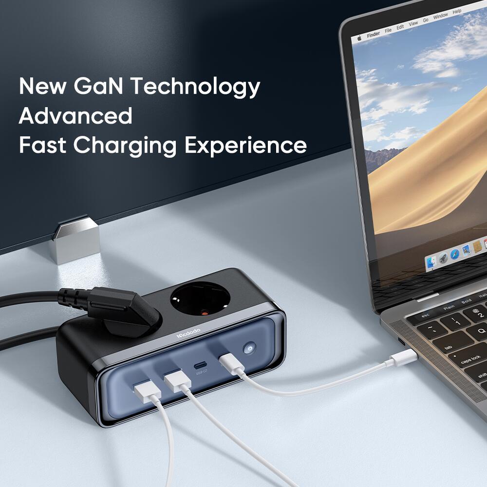 Mcdodo 70W 2C+2A+2AC GAN Lightning Protection Power Strip(EU)