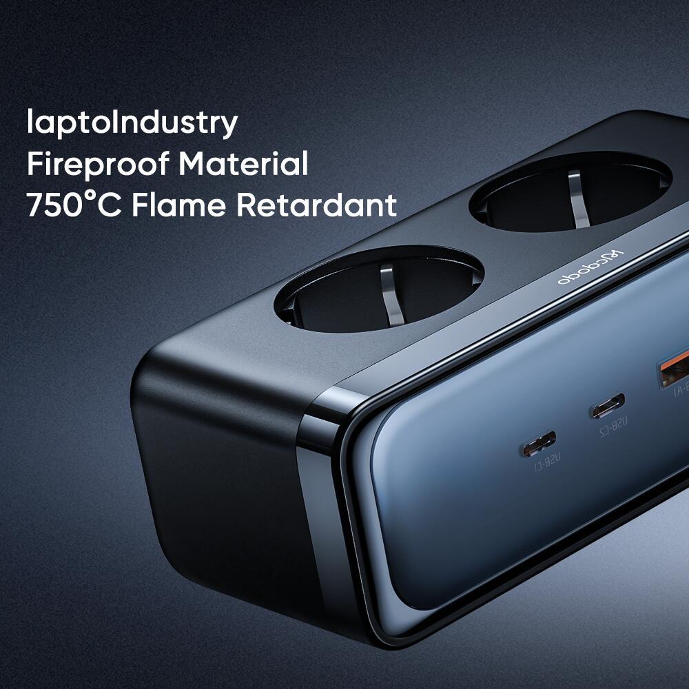 Mcdodo 70W 2C+2A+2AC GAN Lightning Protection Power Strip(EU)