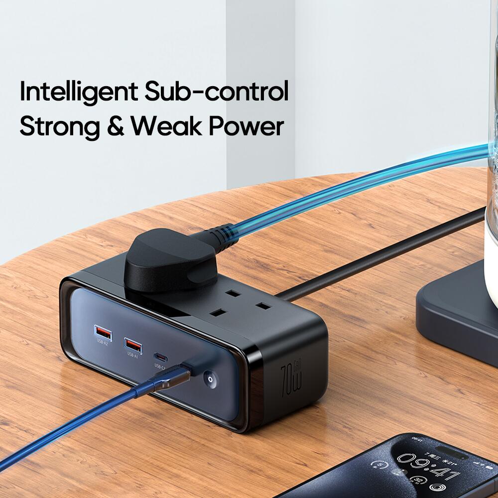 Mcdodo 70W 2C+2A+2AC GAN Lightning Protection Power Strip (UK)