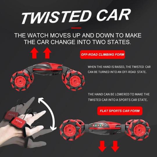 CHRISTMAS LIMITED TIME OFFER-GESTURE CONTROL - DOUBLE-SIDED STUNT CAR