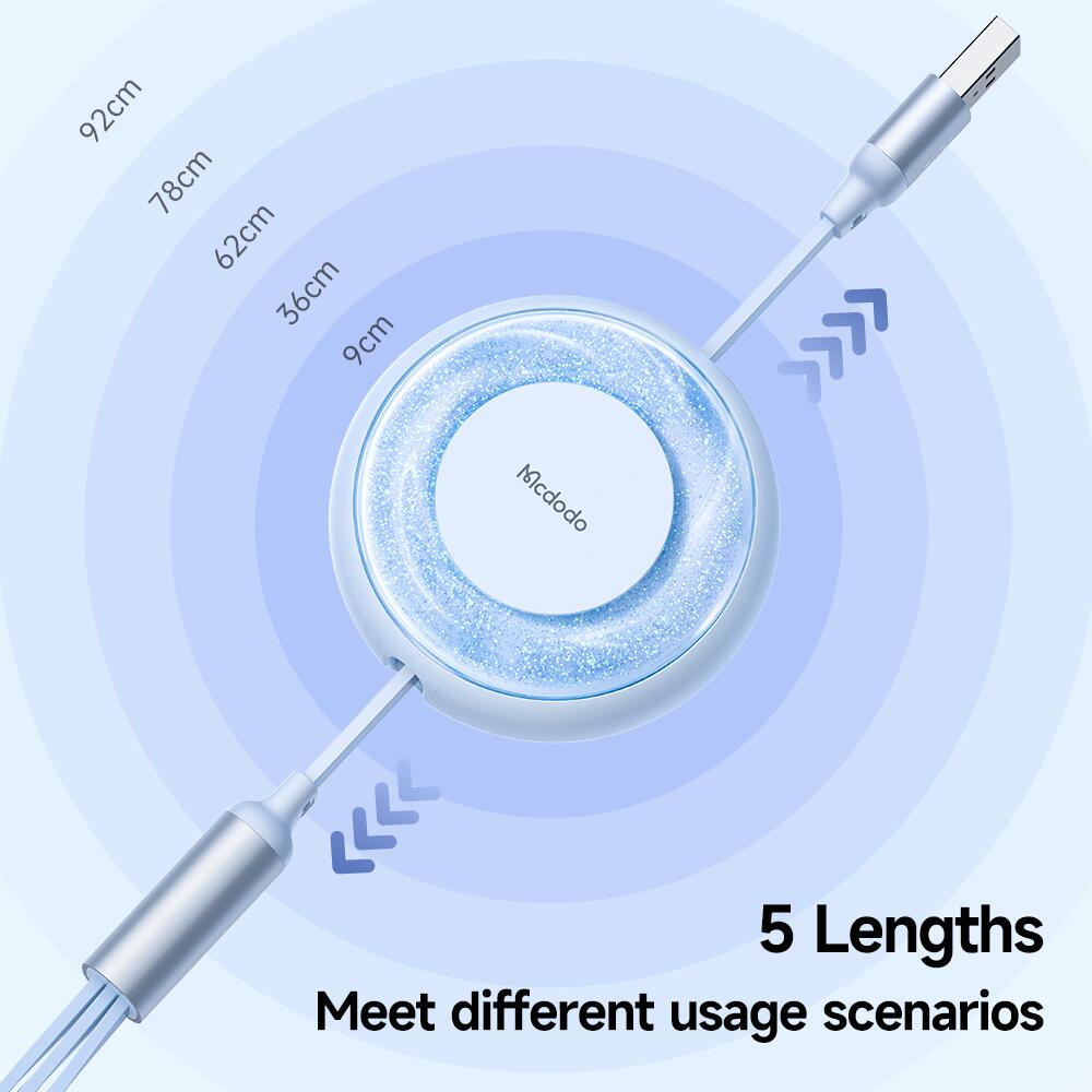 Mcdodo 3 in 1 USB-A  to Lightning+Micro+Type-C  Data Cable 1.2m
