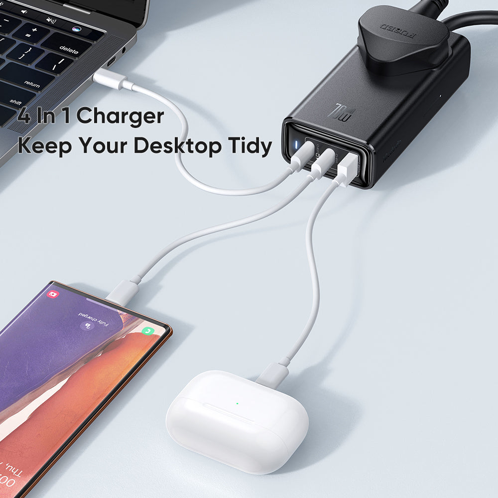 Mcdodo 70W 2C+1A+1AC GAN Lightning Protection Power Strip (UK)