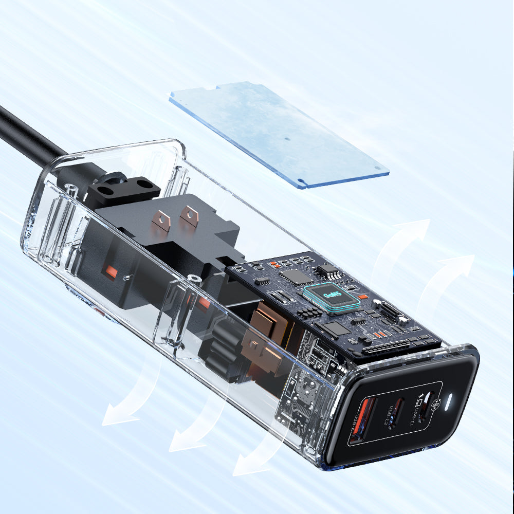 Mcdodo 70W 2C+1A+1AC GAN Lightning Protection Power Strip (UK)